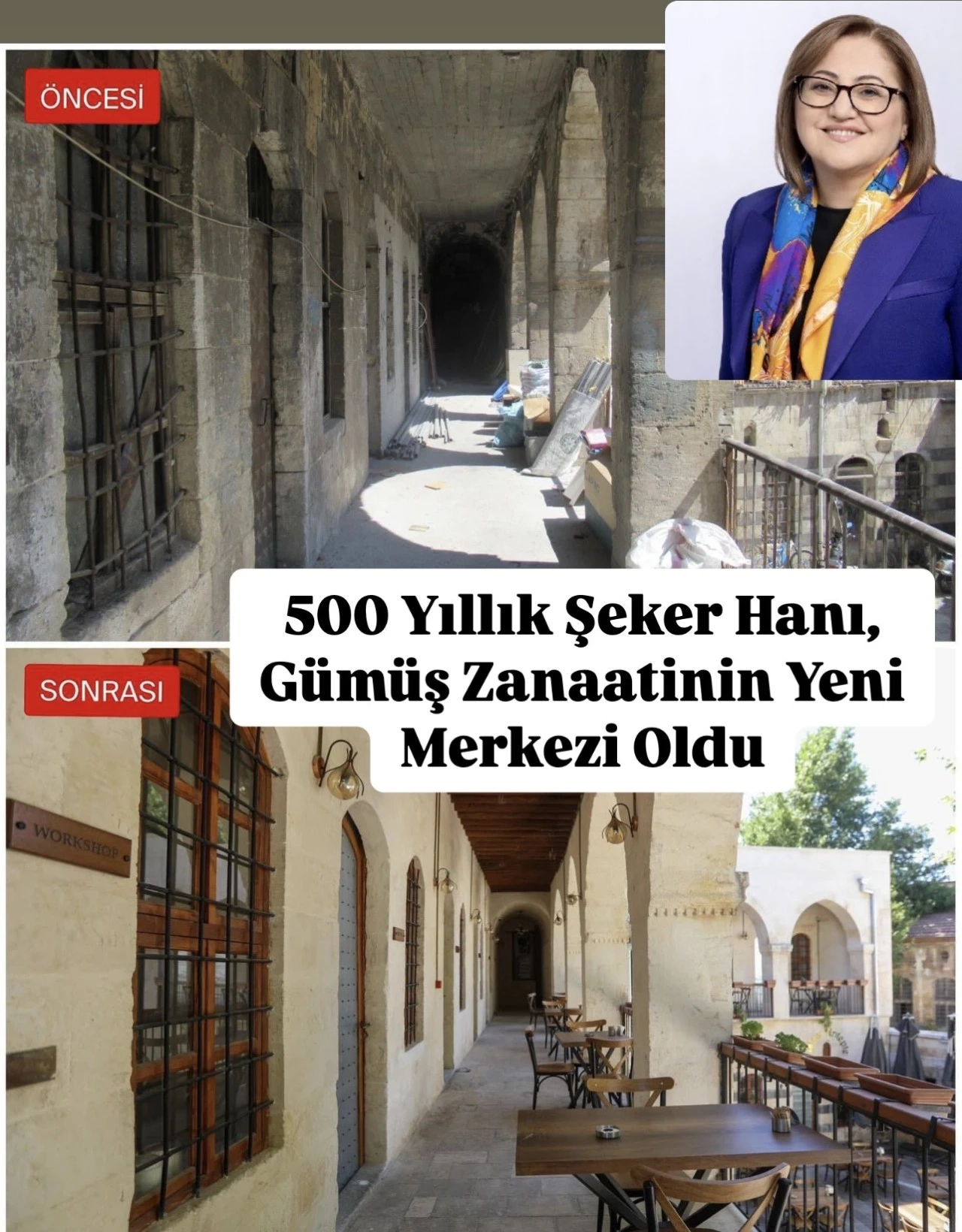 500 Yıllık Şeker Hanı, Gümüş Zanaatinin Yeni Merkezi Oldu