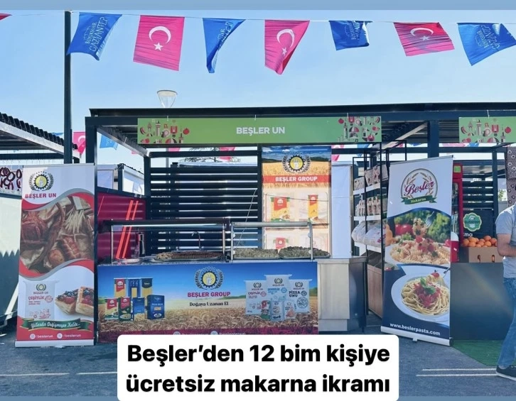 Beşler Makarna’dan GastroAntep’te 12 bin kişiye makarna ikramı.