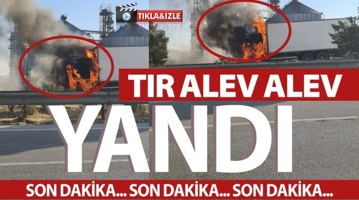 Gaziantep Başpınarda ....Tır Alev Aldı