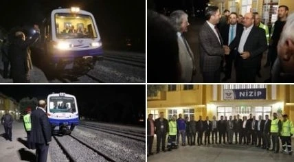 Gaziantep ile Nizip arasında ulaşımı rahatlatacak raybüs seferleri başladı.