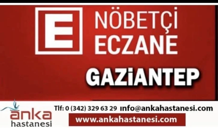 Gaziantep Nöbetçi Eczaneler (20Ekim2024)Pazar