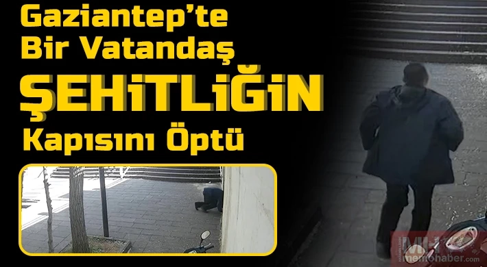 Gaziantep’te bir vatandaş şehitliğin kapısını öptü