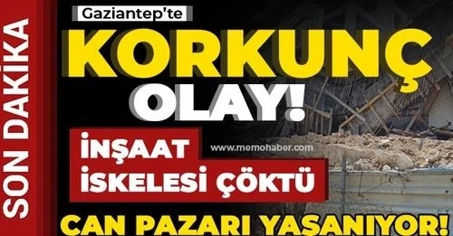 Gaziantep'te inşaat faciası! Çok sayıda yaralı var