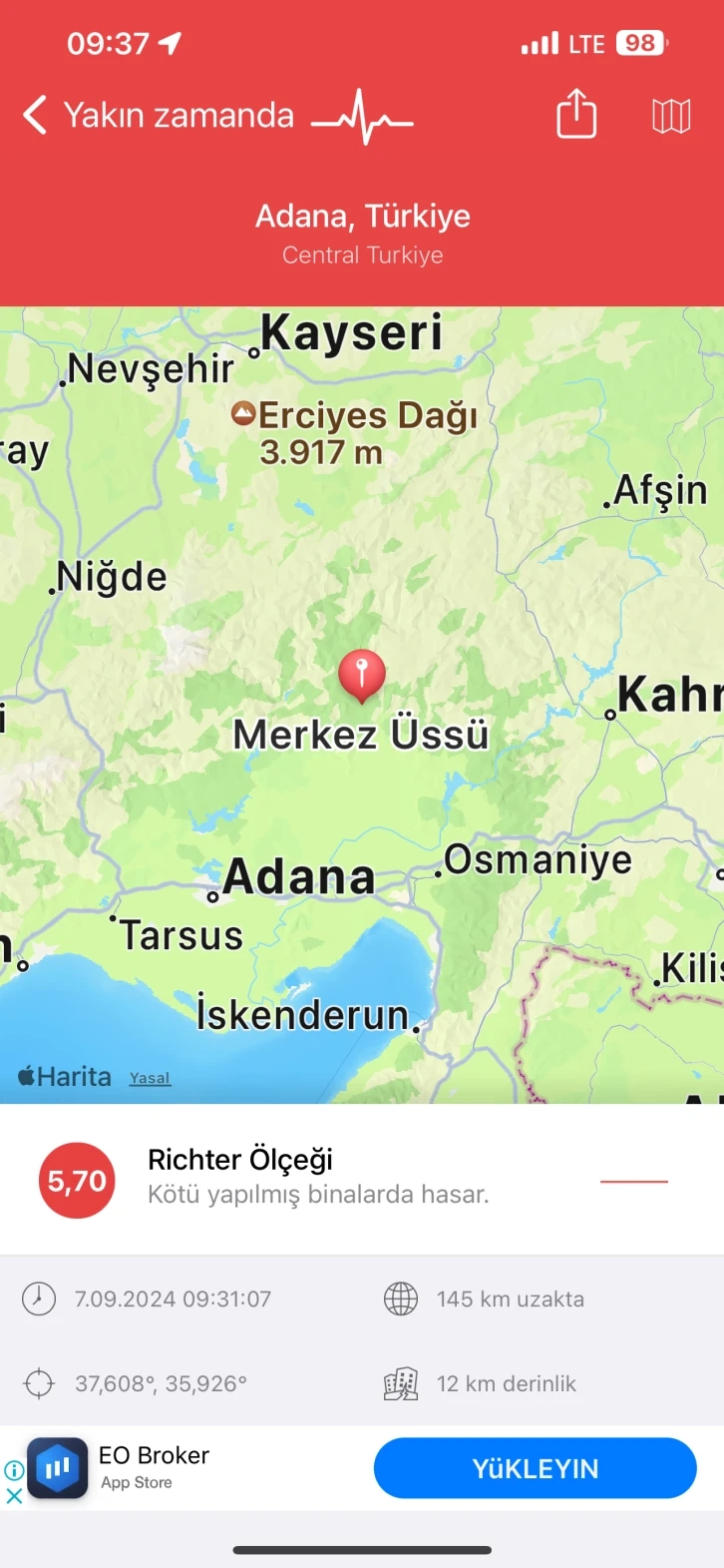 Gaziantep yine şiddetli sallandı