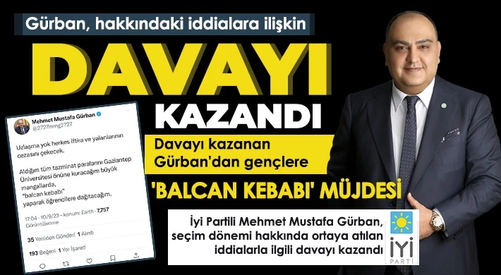 Gürban, hakkındaki iddialara ilişkin davayı kazandı