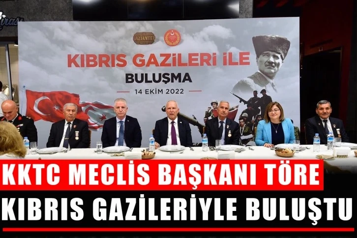 KKTC Meclis Başkanı Töre, Kıbrıs gazileriyle buluştu