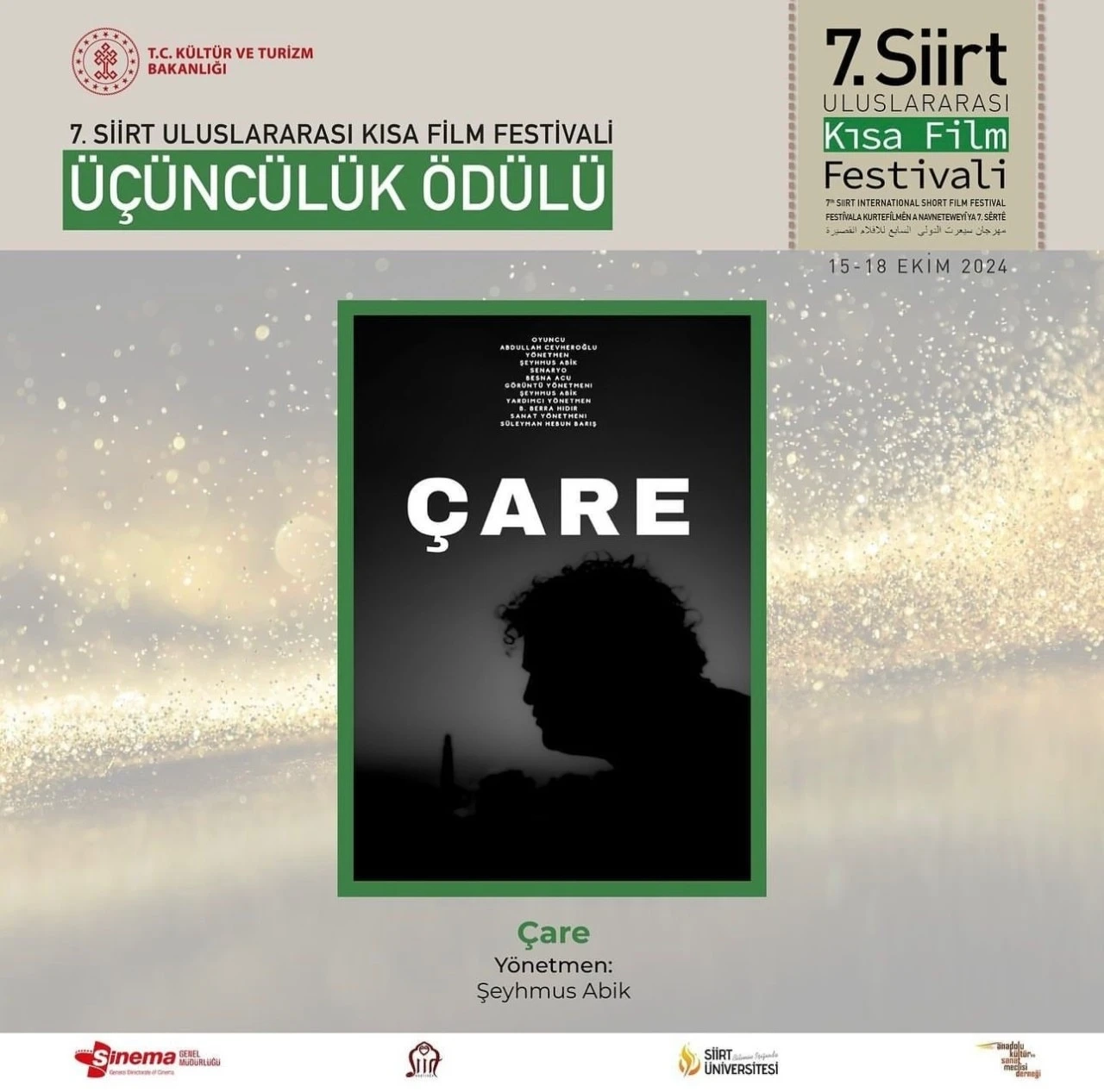 MAÜ öğrencileri, Kısa Film Festivalinde 3 lük ödülü aldı