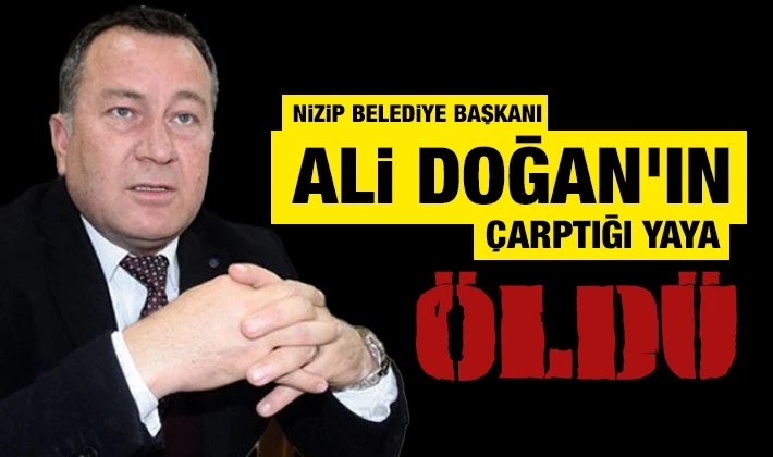 Nizip Belediye başkanı Ali Doğan'ın çarptığı yaya öldü