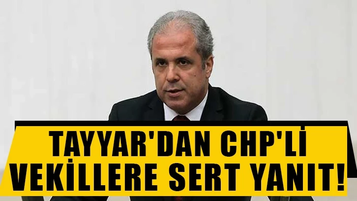 Tayyar'dan CHP'li vekillere sert yanıt!