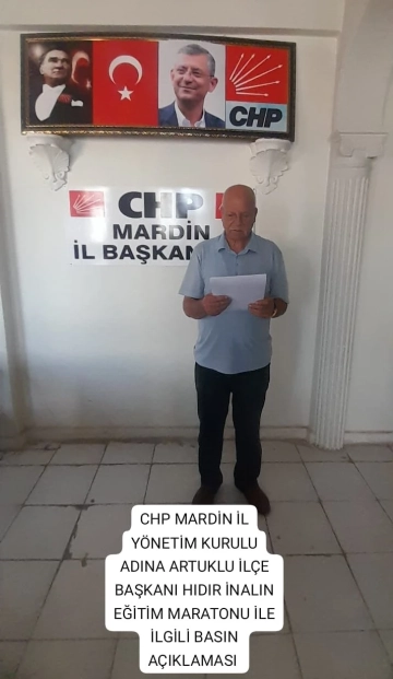 CHP’den Eğitim Maratonu Açıklaması