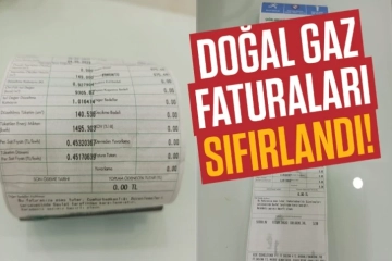 Doğalgaz faturası bu kez sevindirdi