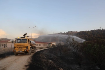 Gaziantep Nizip’te  trafo yangını geçici barınma merkezine sıçradı