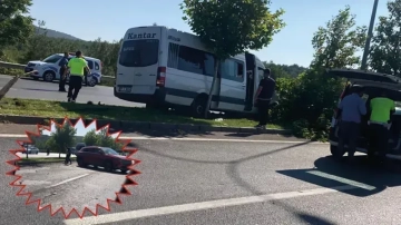 Gaziantep'te işçi servisi kaza yaptı