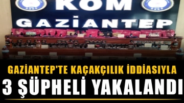 Gaziantep'te kaçakçılık iddiasıyla 3 şüpheli yakalandı