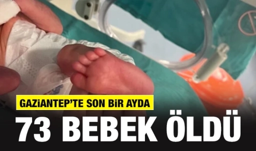 Gaziantep’te son bir ayda 73 bebek öldü.