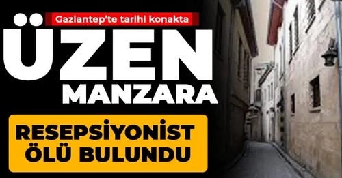 Gaziantep'te tarihi konakta üzen manzara