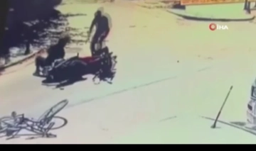 Motosikletin çarptığı bisikletli çocuk kurtarılamadı