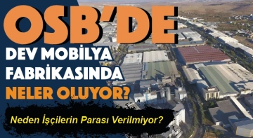 OSB'de Dev Mobilya Fabrikasında Neler Oluyor? Neden İşçilerin Parası Verilmiyor